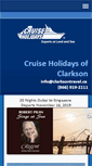 Mobile Screenshot of clarkson.cruiseholidays.com